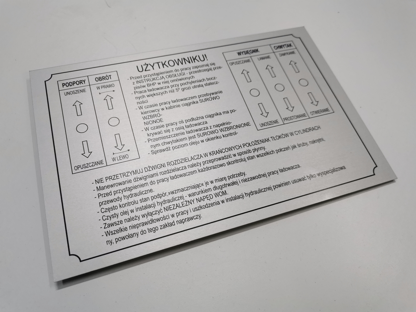 tablice informacyjne aluminiowe
